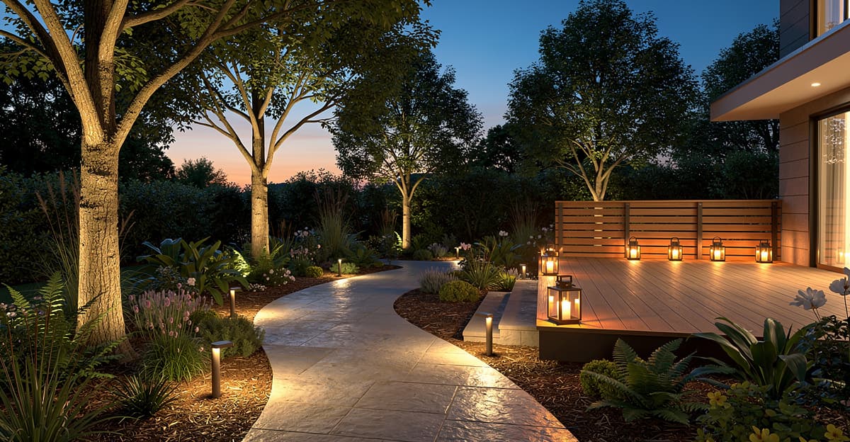 Éclairage extérieur jardin : guide complet 2026 — solaire, filaire et connecté pour sublimer votre espace